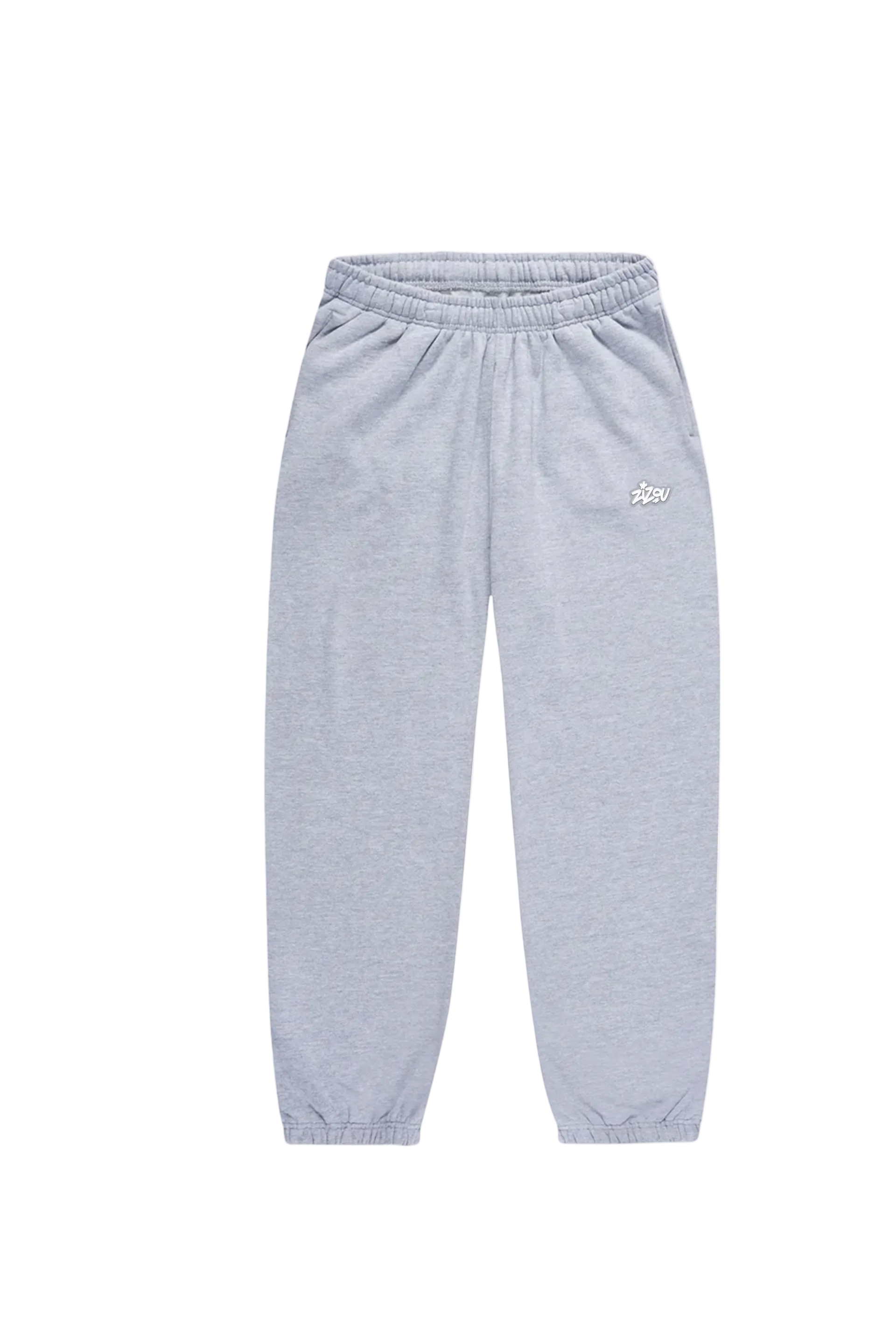 Basic Jogger Grey Melange Cuffed