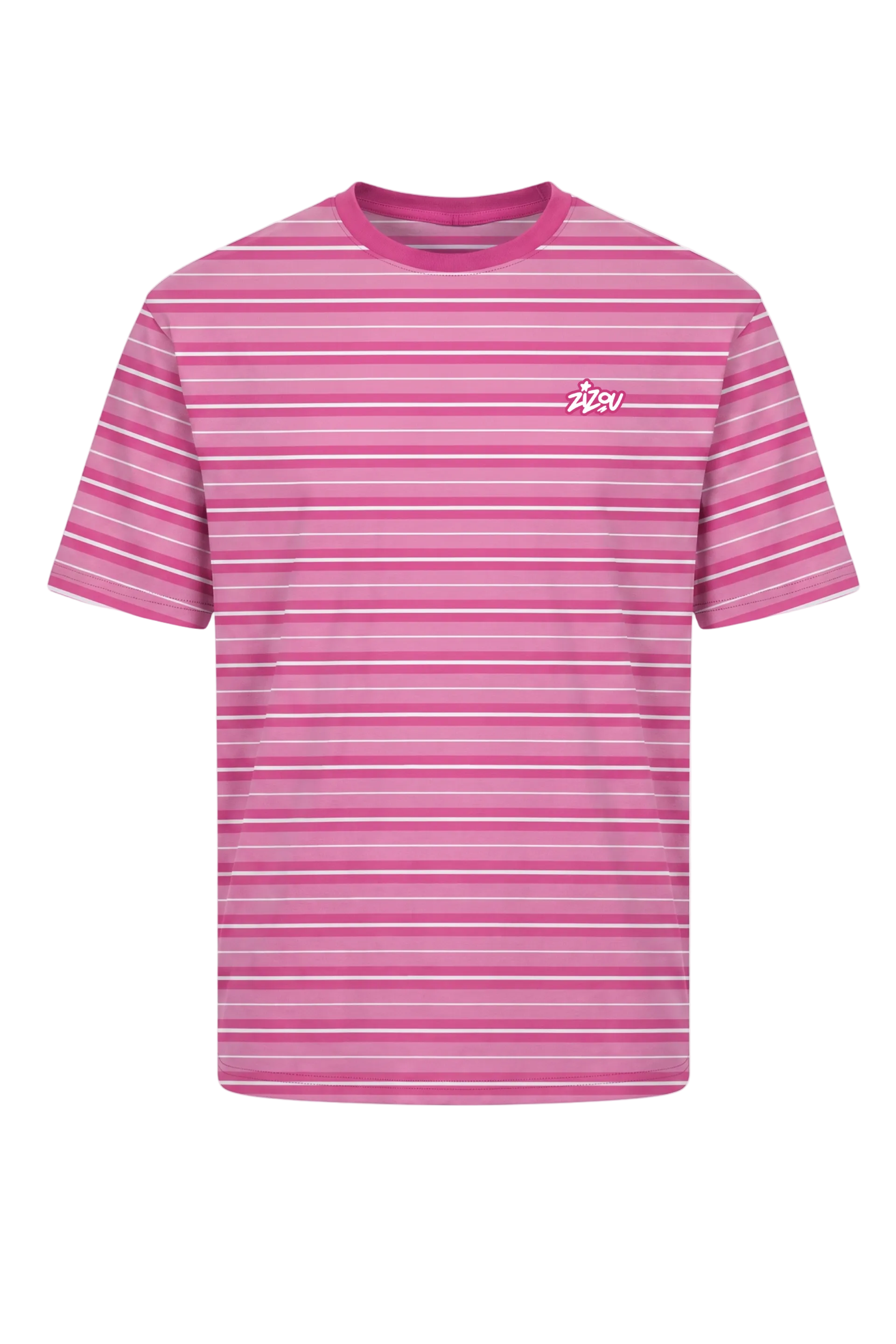 PINK STRIPED TEE